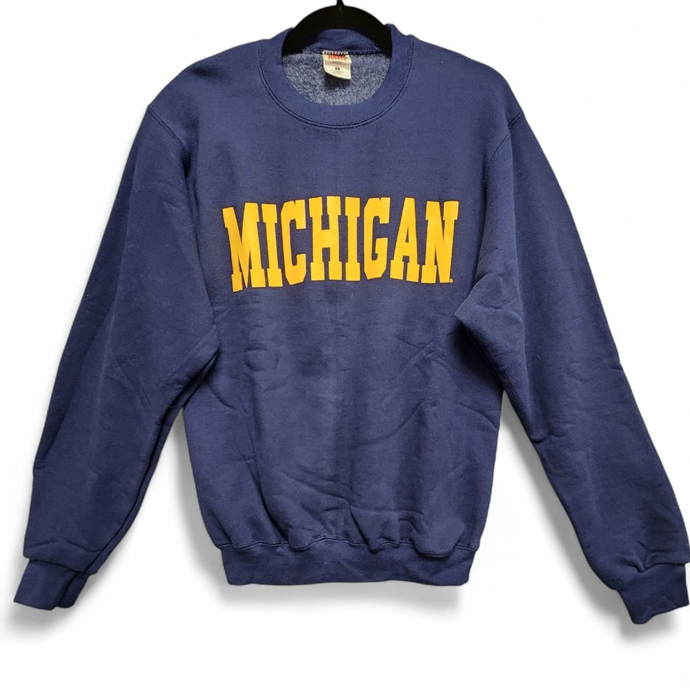 Vintage Michigan Fruit of the Loom Sweatshirt Mens Small / Womens M Made in USA‎